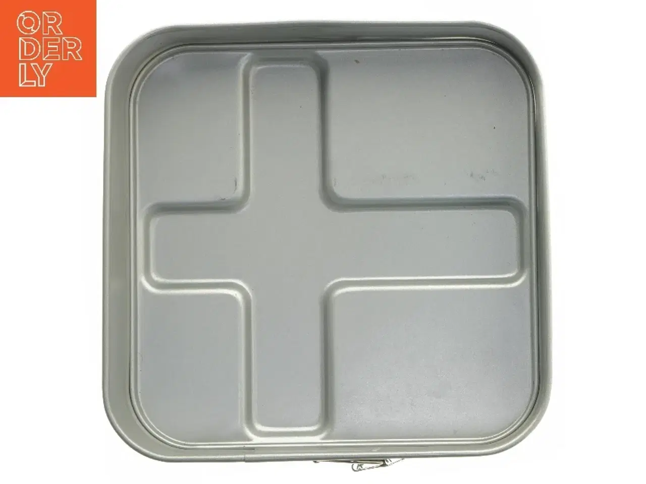 Billede 4 - Kvadratisk springform formet som flag (str. 6,5x25,5x25,5 cm)