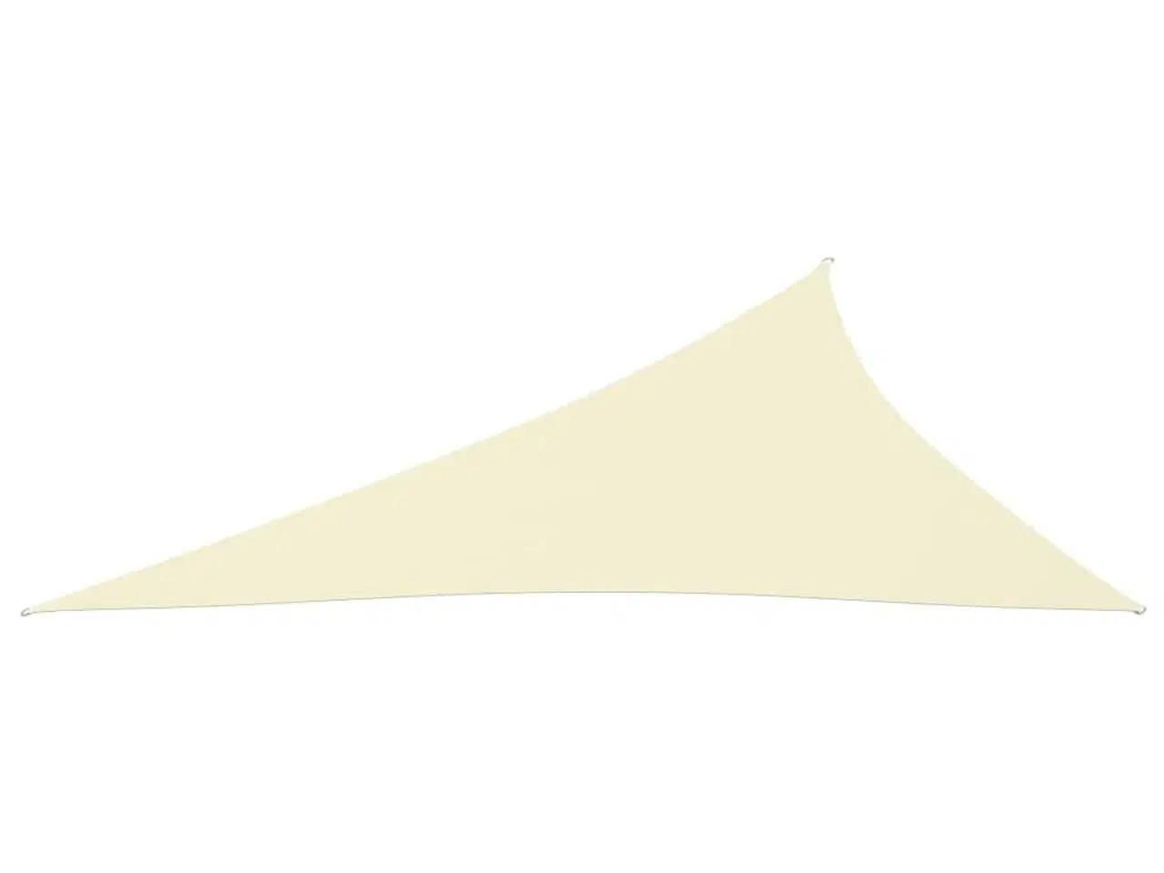 Billede 3 - Solsejl 3x4x5 m trekantet oxfordstof cremefarvet