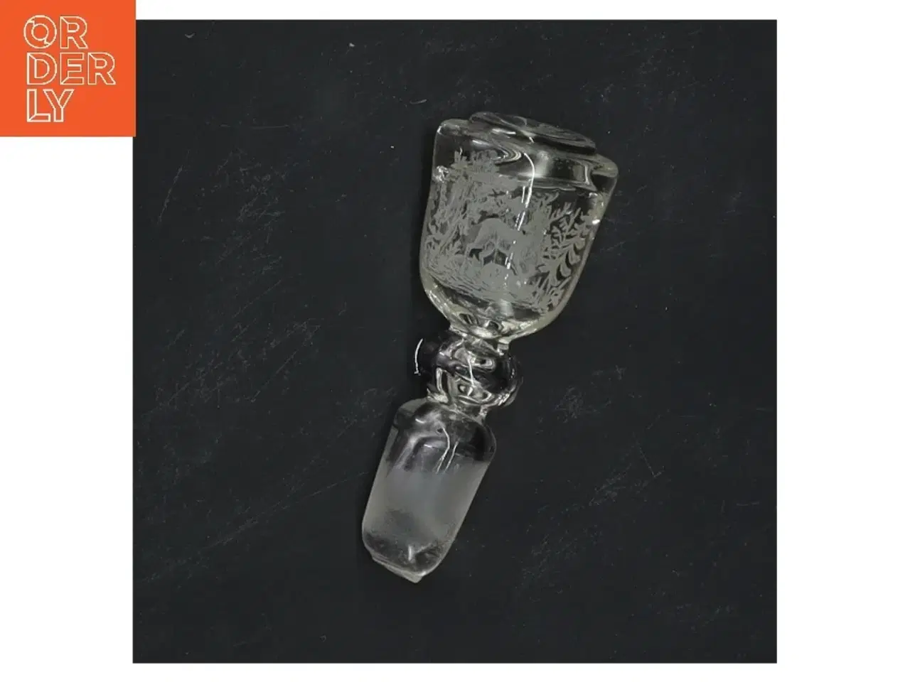 Billede 3 - Glasflaskeprop med indgravering (str. 9x2 cm)