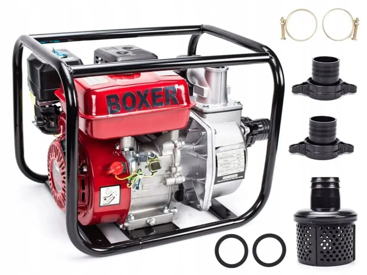 Billede 1 - Vandpumpe med 6,5 hk benzinmotor.