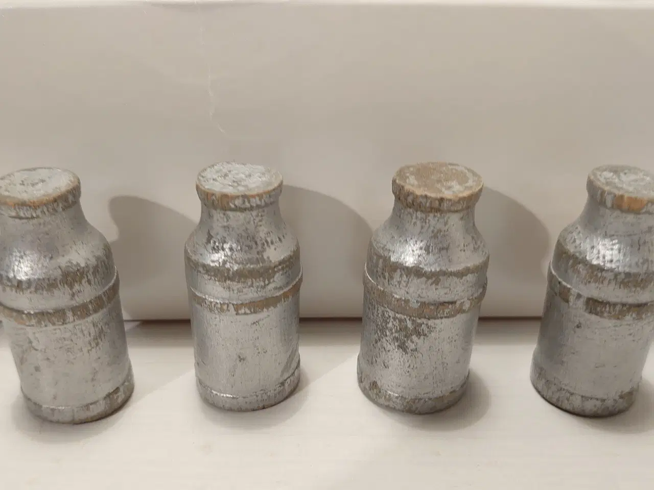 Billede 3 - Fængselslegetøj/Lego! 8 stk mælkejunger i træ.