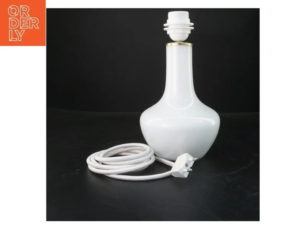 Billede 2 - Glasbordlampe (str. 28 cm)