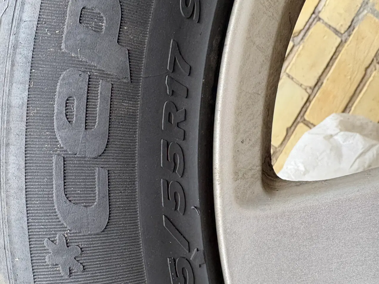 Billede 3 - Fælg med dæk - vinterdæk