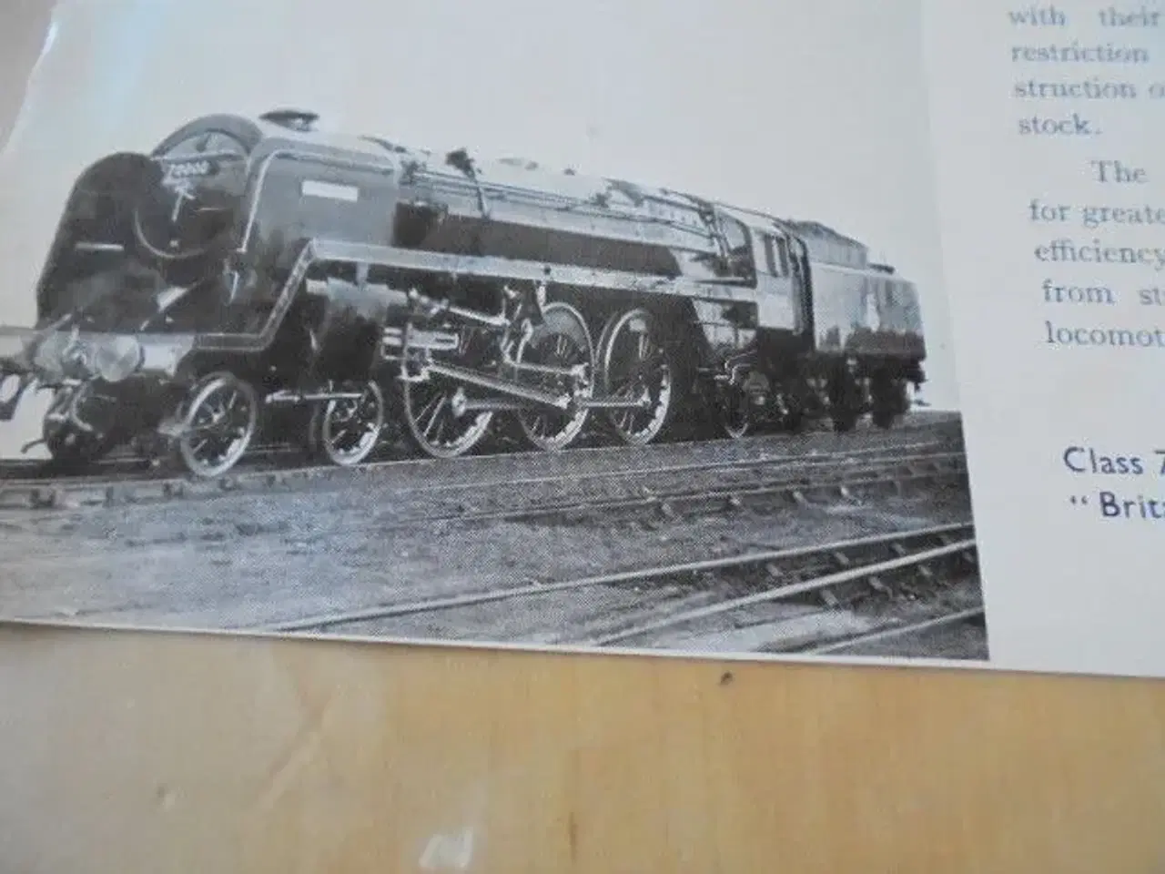 Billede 6 - British Standard Locomotives - Gammelt hæfte med..