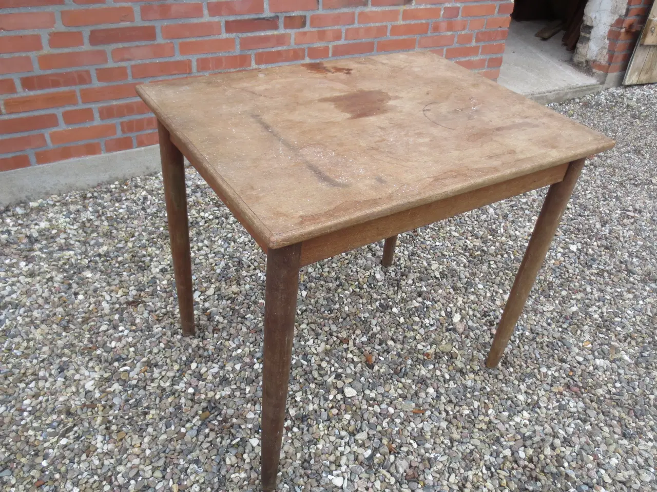 Billede 3 - 1 stk Teak spiseborde 80-60 cm 