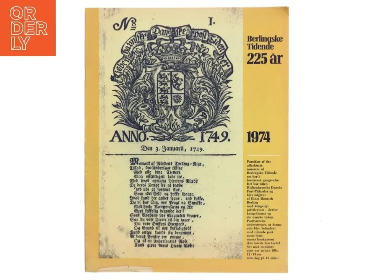 Billede 1 - Berlingske Tidende 225 år (Bog)