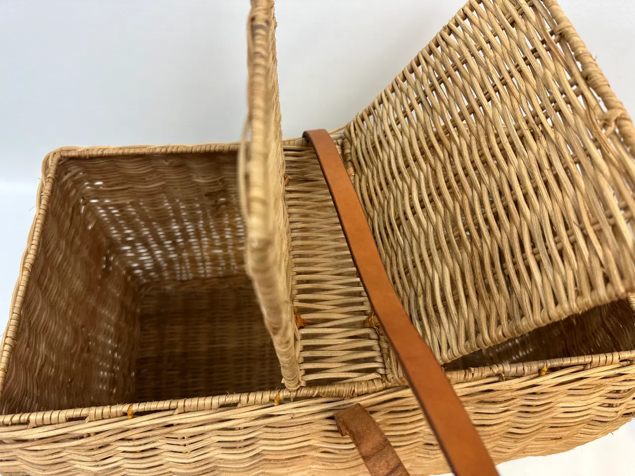 Billede 6 - Retro picknick kurv i flet