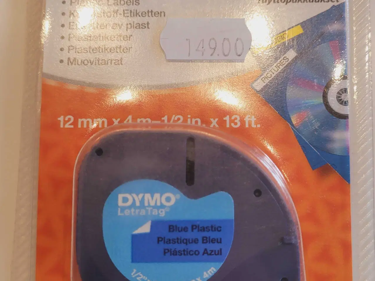 Billede 2 - 10 stk. Dymo LetraTag labels 12mmx4m