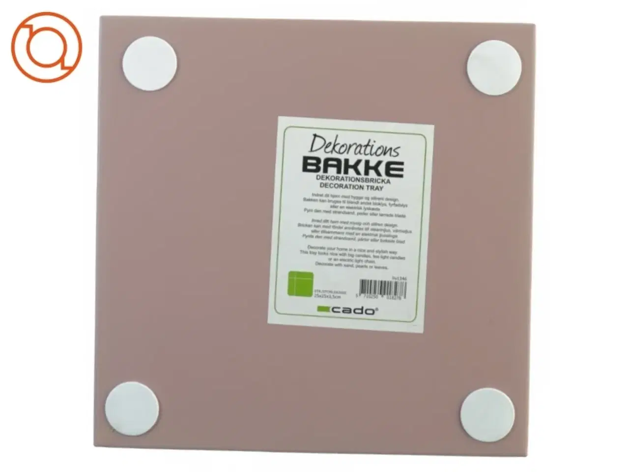 Billede 4 - Dekorations bakke fra Cado (str. 25 x 4 cm)