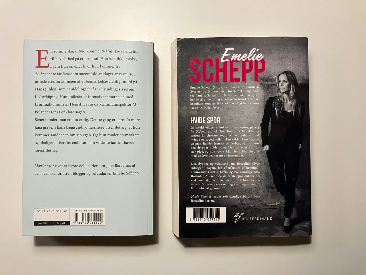 Billede 2 - Mærket for livet + Hvide spor (2 bøger). Af  Emeli