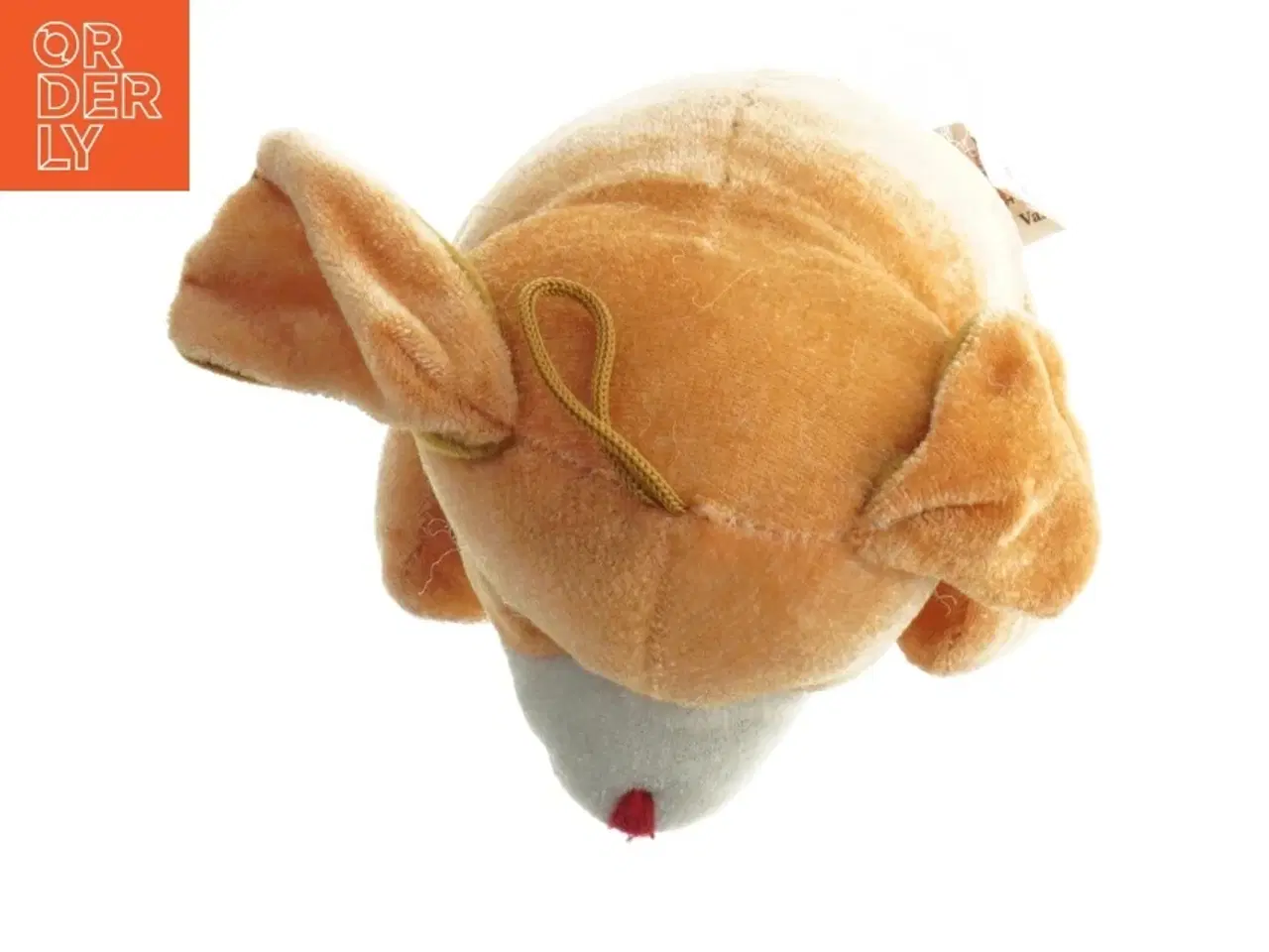 Billede 2 - Orange tøjdyr hund (str. 18 cm)