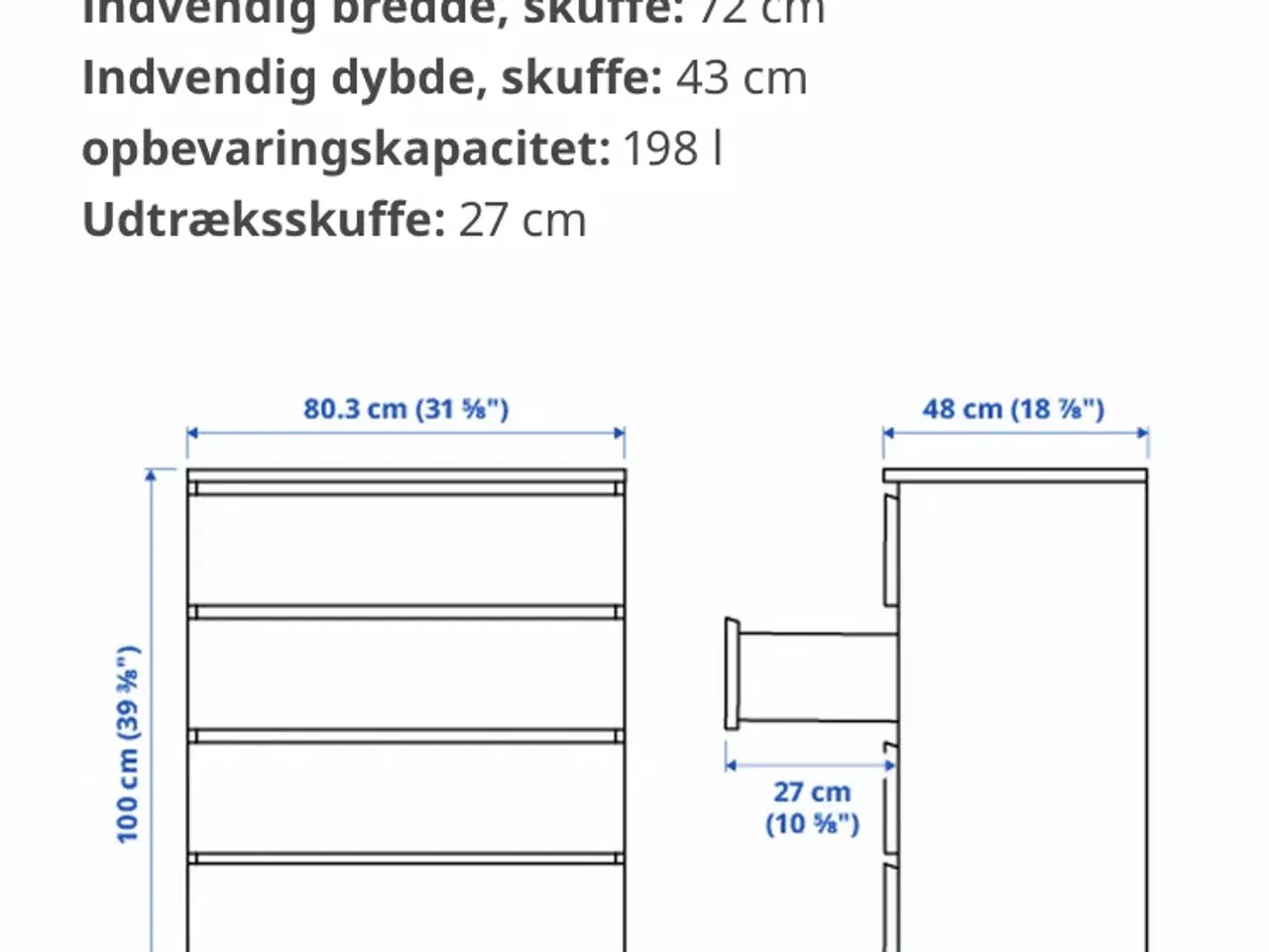 Billede 3 - Ikea Malm kommode