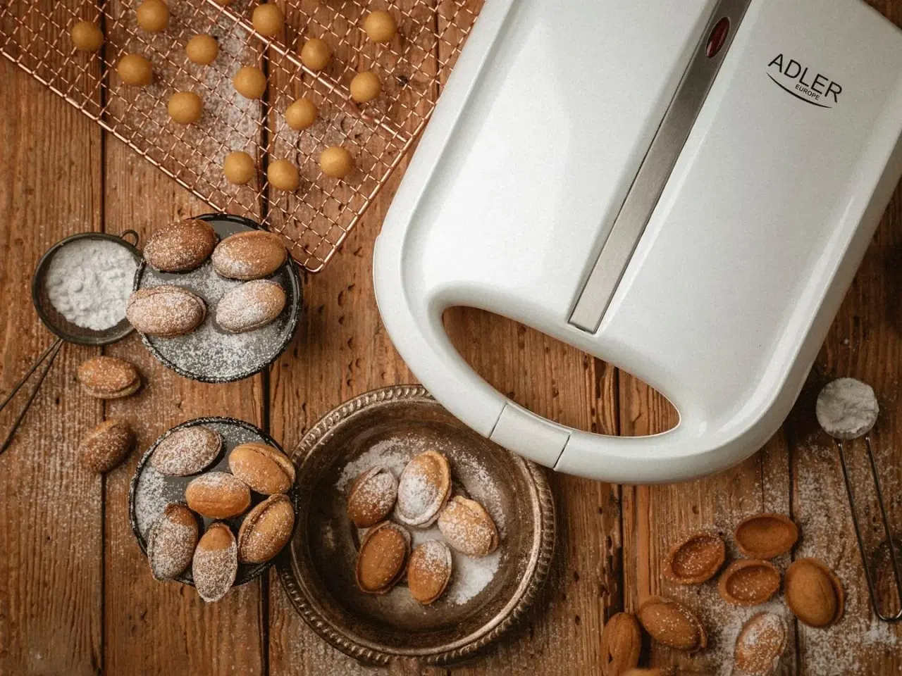 Billede 7 - Kagemaskine til småkager/peanutkager 24 stk – Adler AD 3039, hvid