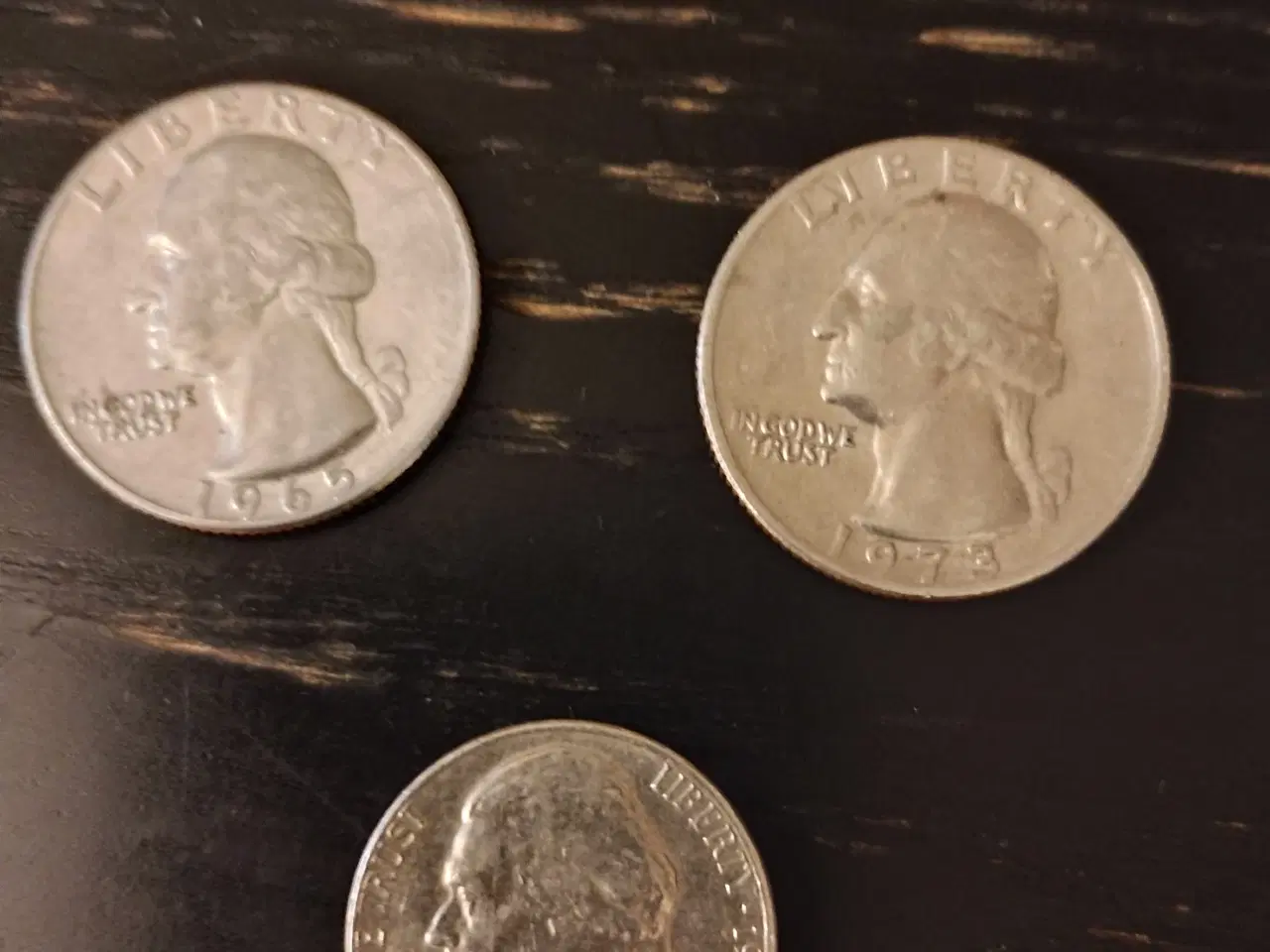 Billede 1 - 3 forskellige mønter fra USA