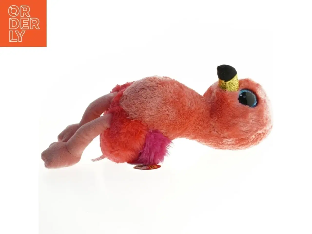 Billede 2 - Plys flamingobamse (str. 34x16 cm)