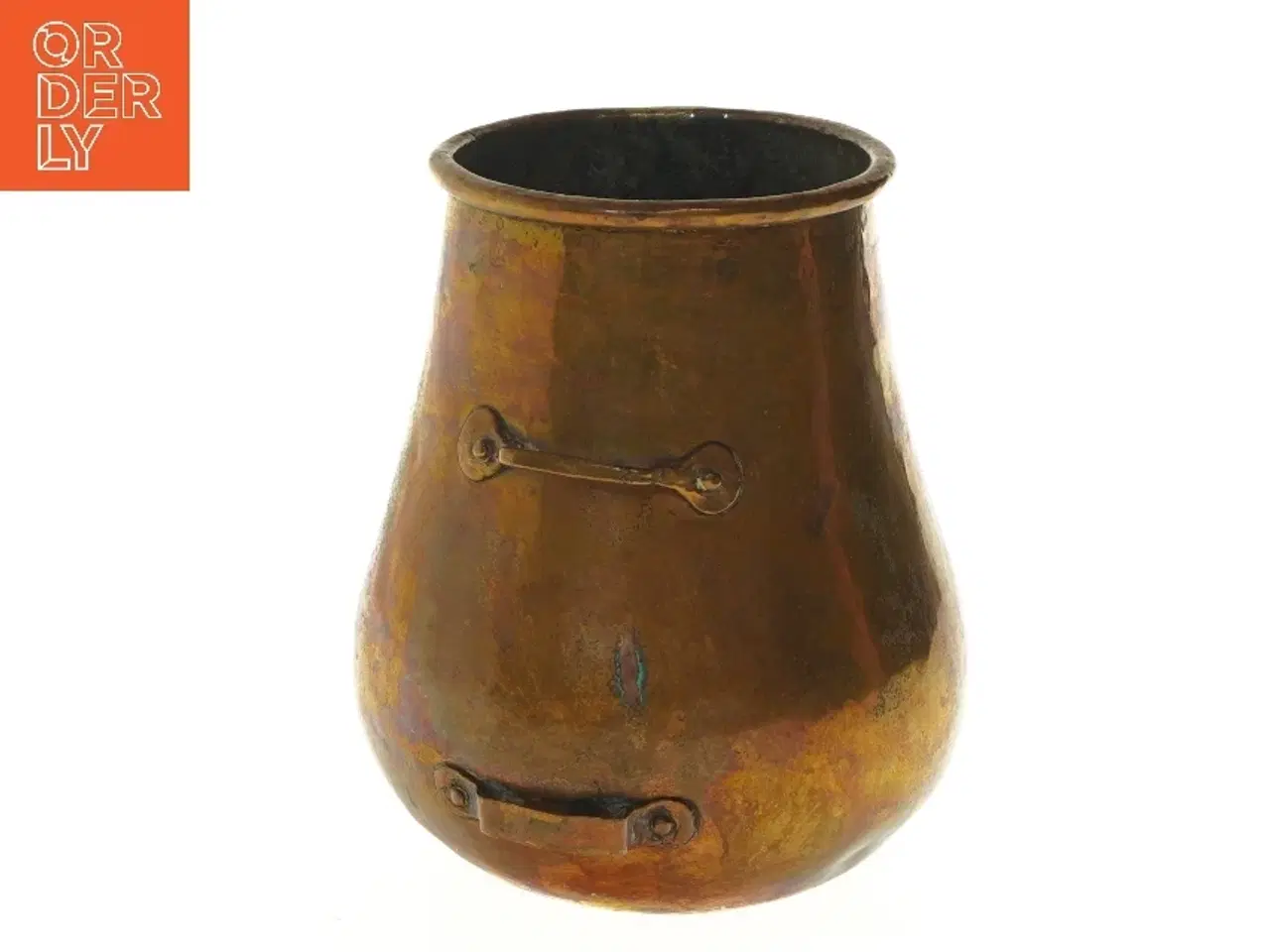 Billede 4 - Antik kobberkrukke (str. Ø 12x20 cm)