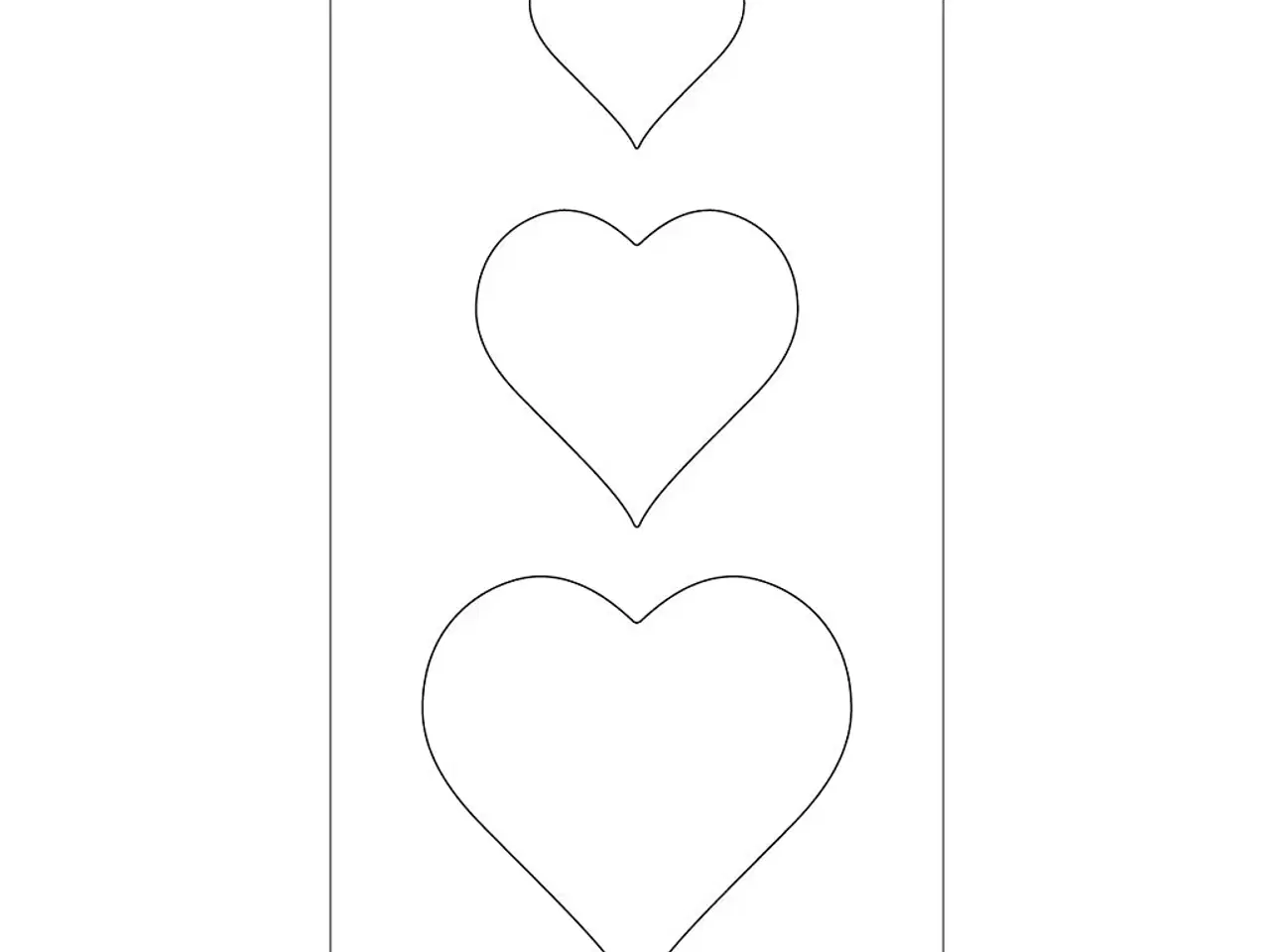 Billede 1 - Skæreskabelon, hjerte, str. 15,2x30,37 cm, tykkelse 15 mm, 1 stk.