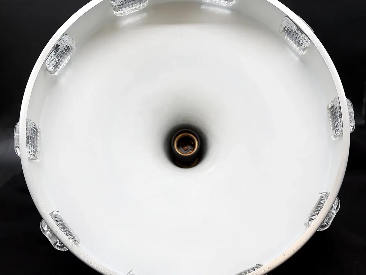 Billede 10 - Space age pendel i aluminium med glas, 1960–70