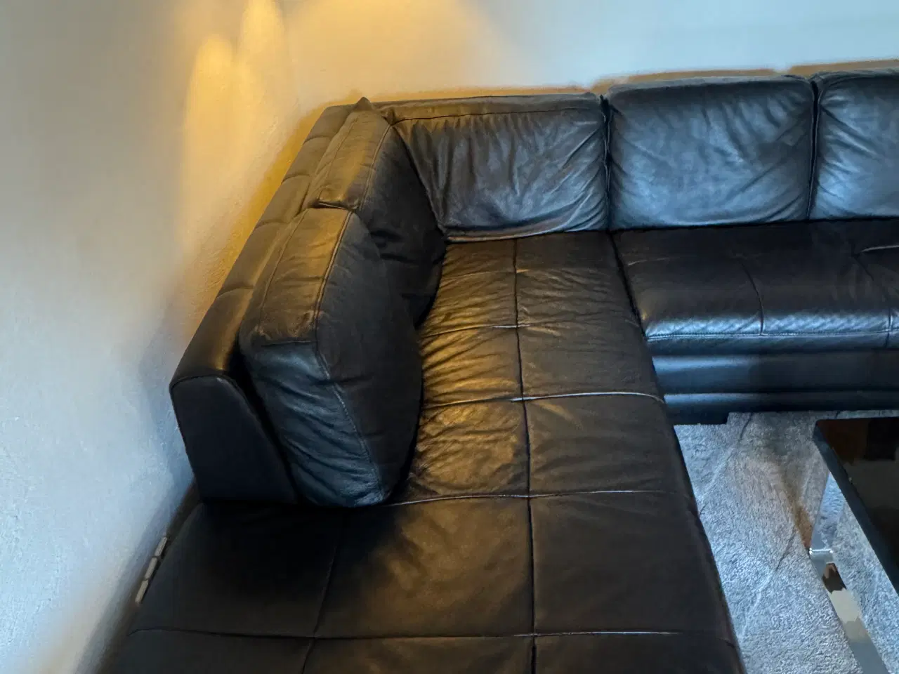 Billede 3 - Stor lædersofa