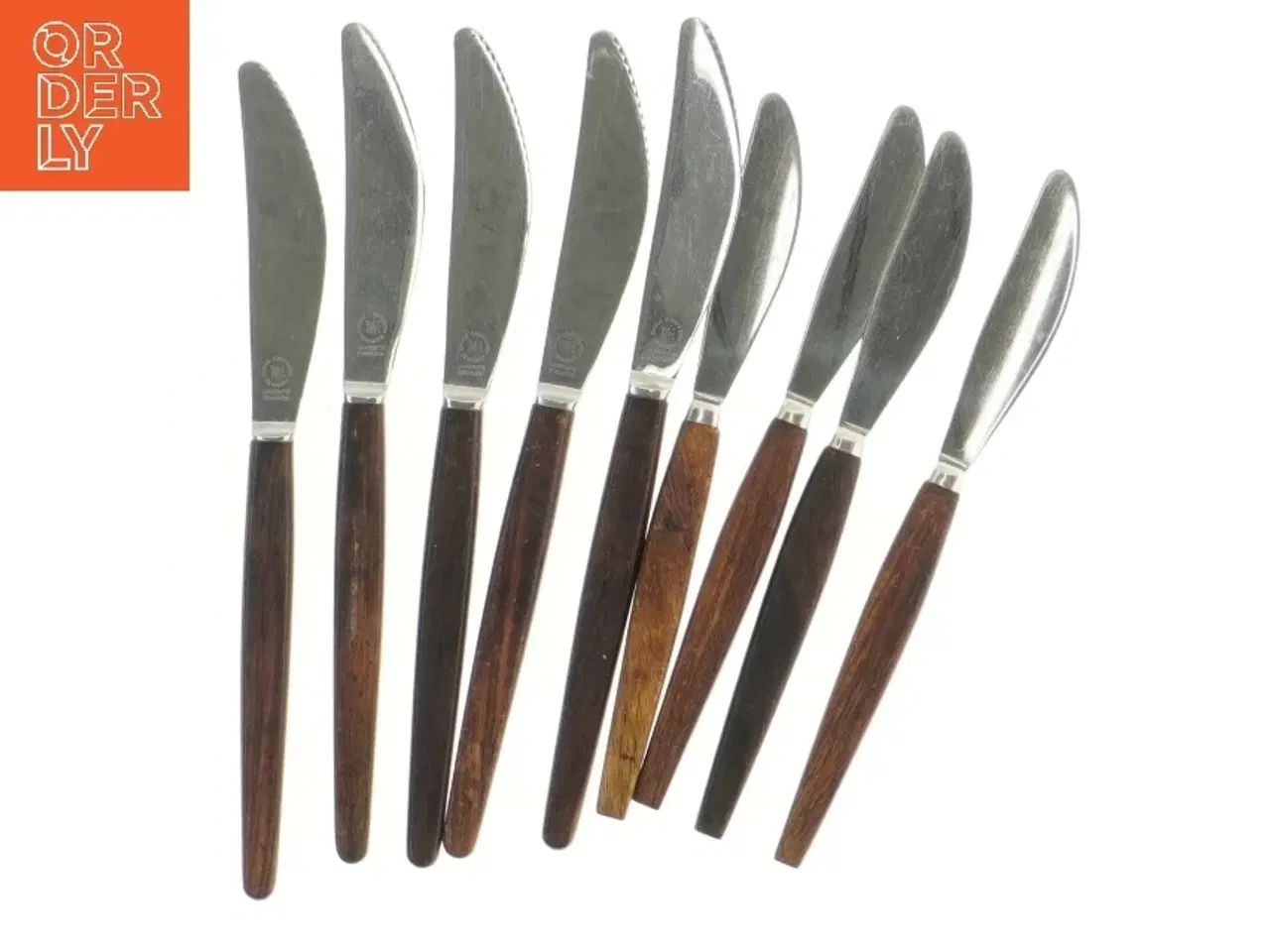 Billede 1 - Sæt med smørknive og taske (str. 9 stk 22 & 20 cm)