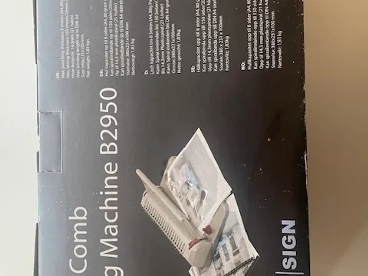 Billede 3 - Office Sign Spiralindbindingsmaskine B2950