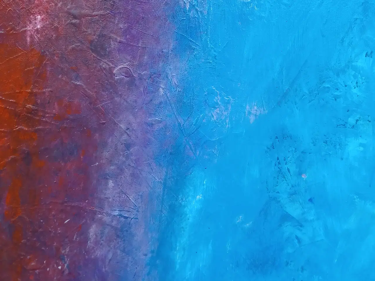 Billede 5 - Dusty Purple Sky" – Akrylmaleri, 80x120 cm, Abstra
