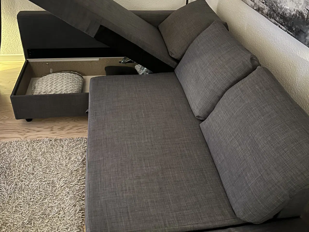 Billede 2 - Hjørnesovesofa med opbevaring