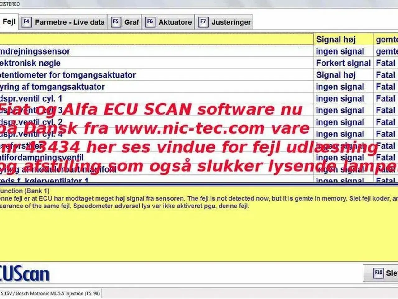 Billede 5 - MultiEcuScan Full version komplet Dansk sw + Prof multiplex interface v4.x