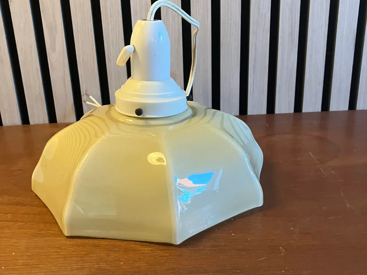 Billede 2 - Antik åben glaspendel fra 1920'erne