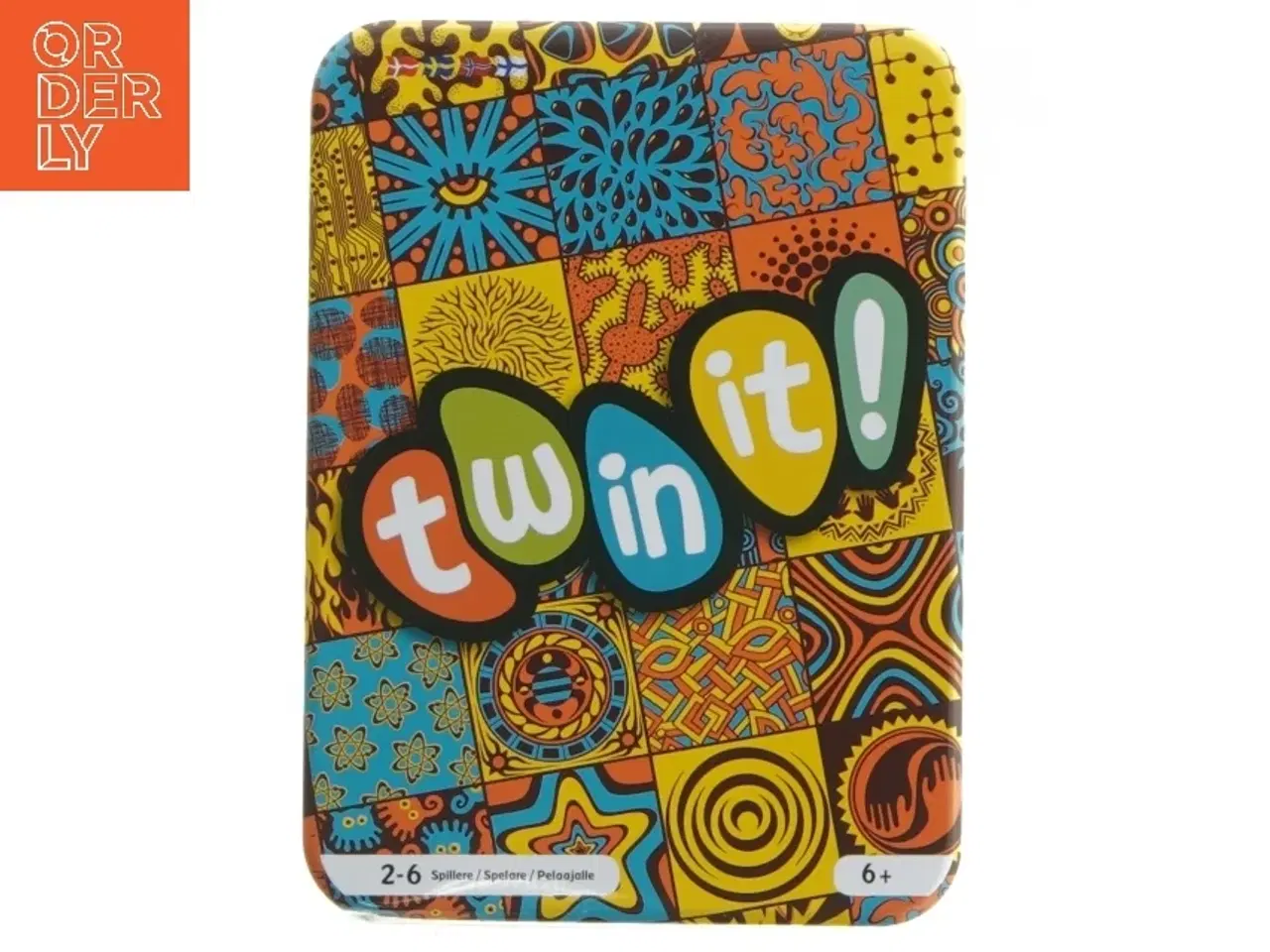 Billede 1 - Spilleæske med farverigt mønster