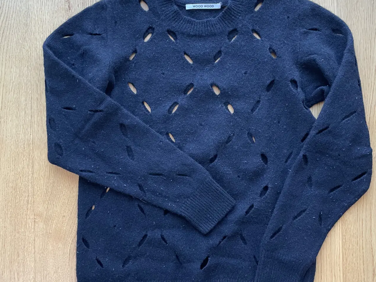 Billede 1 - Wood Wood argyle striktrøje 