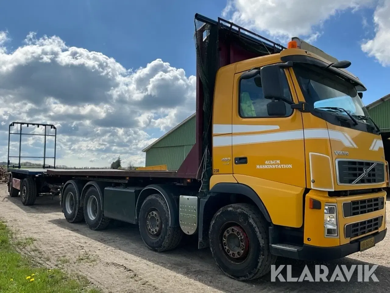 Billede 10 - Lastbil Volvo FH 480 forvogn + halmvogn