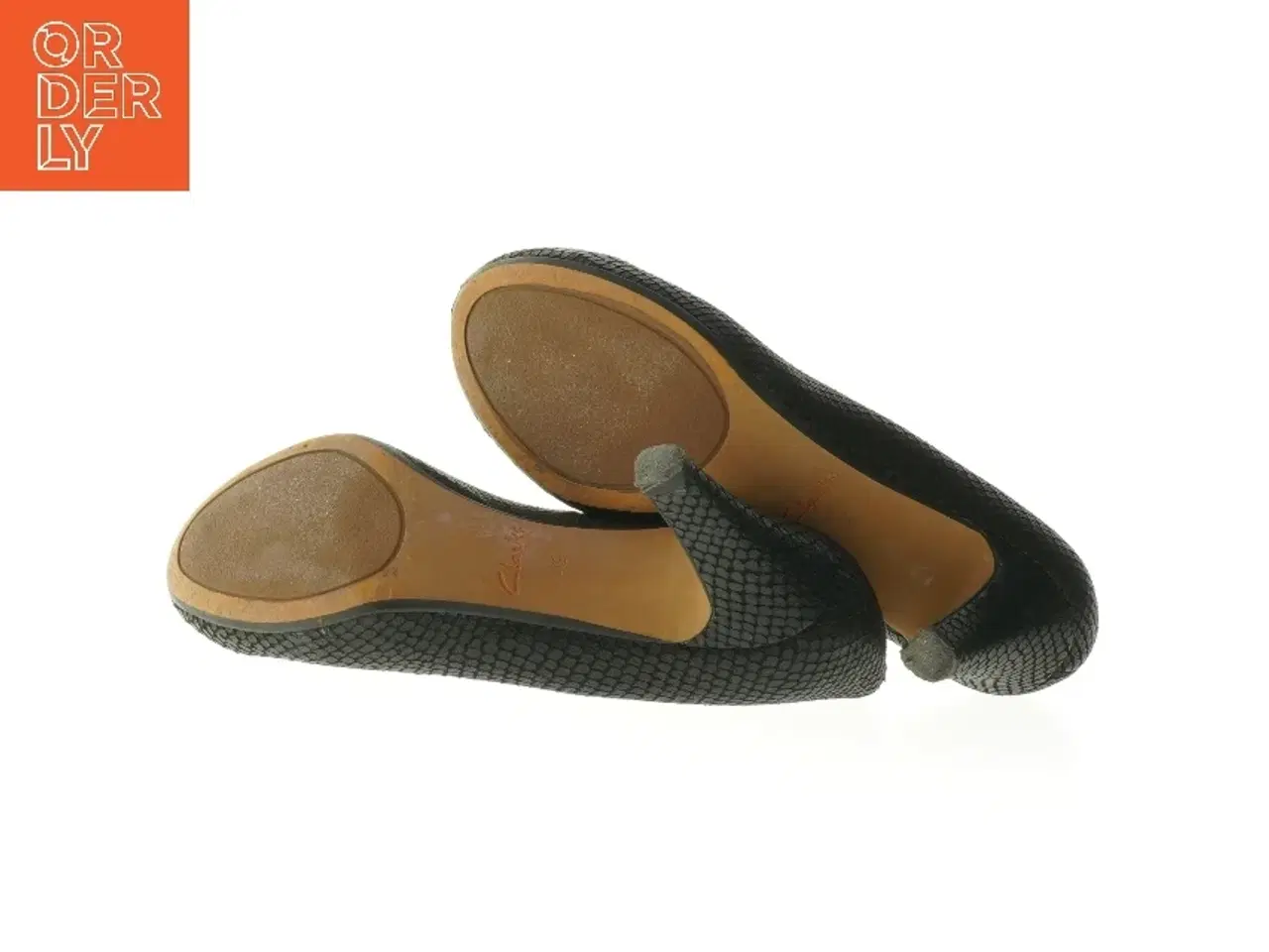 Billede 6 - Sorte sko med høje hæle fra Clarks (str. 4,5)