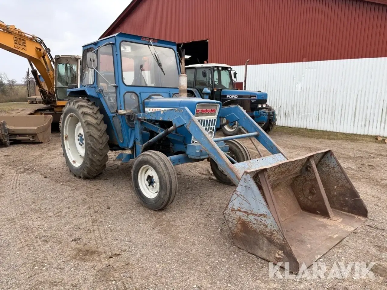 Billede 3 - Veterantraktor Ford 4000 med frontlæsser
