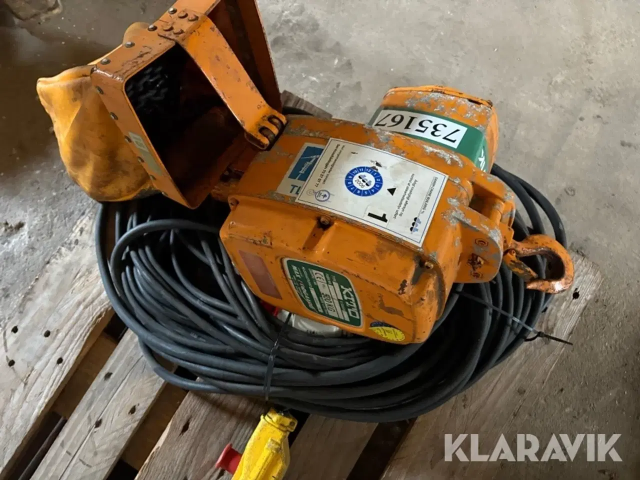 Billede 5 - Løftetalje Kito 1’000 kg.