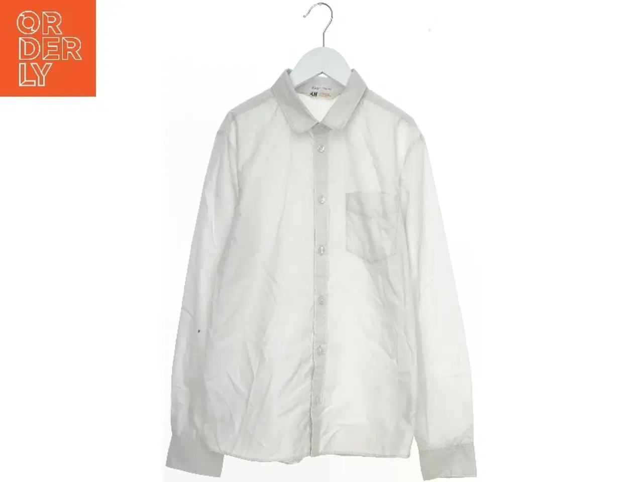 Billede 1 - Hvid Skjorte med lange ærmer fra H&M (str. 158)