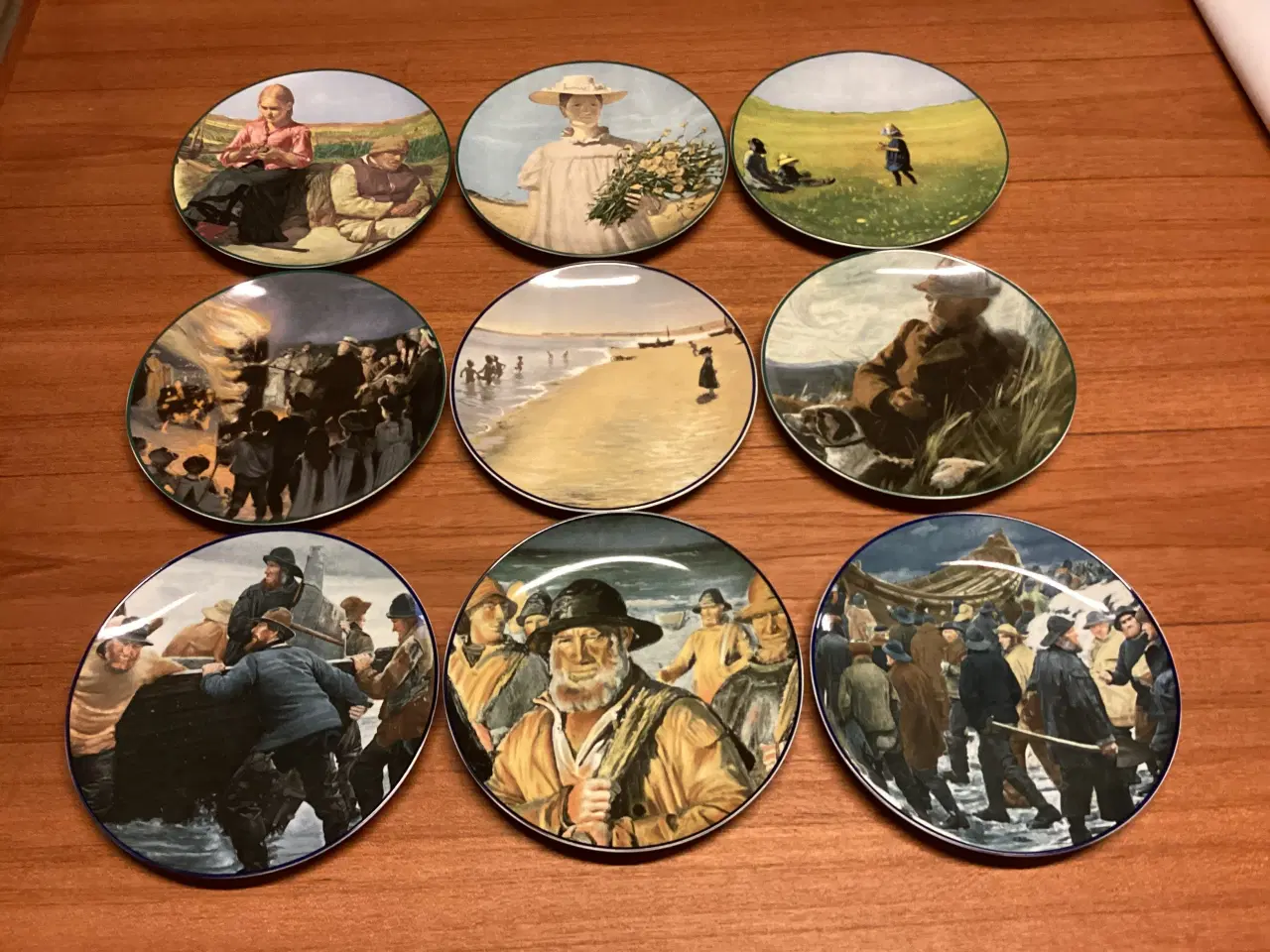 Billede 1 - Skagensmalerne, flotte platter, Ø 19,3cm, pr. stk.