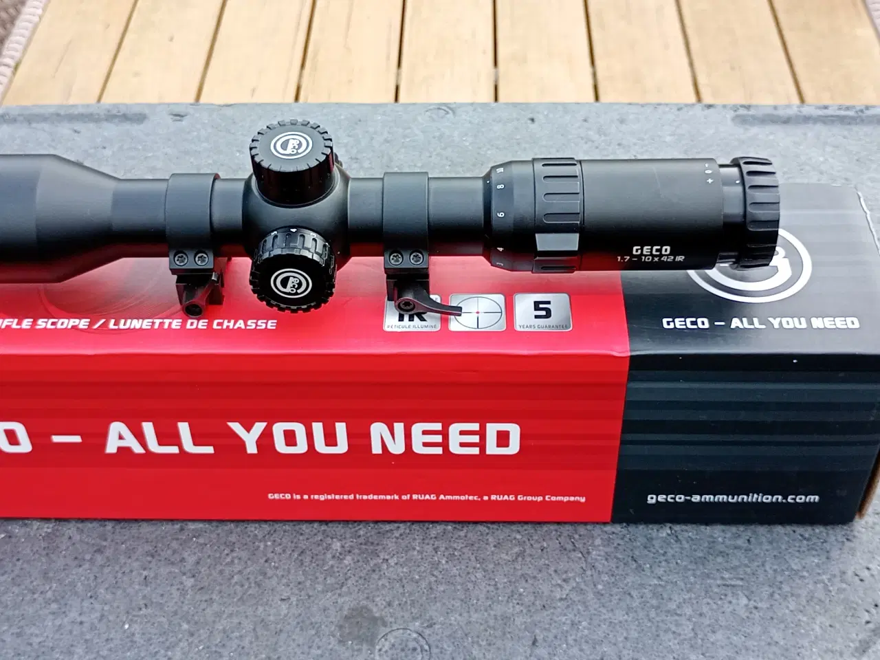 Billede 10 - GECO 1.7-10x42 IR sigtekikkert inklusiv 