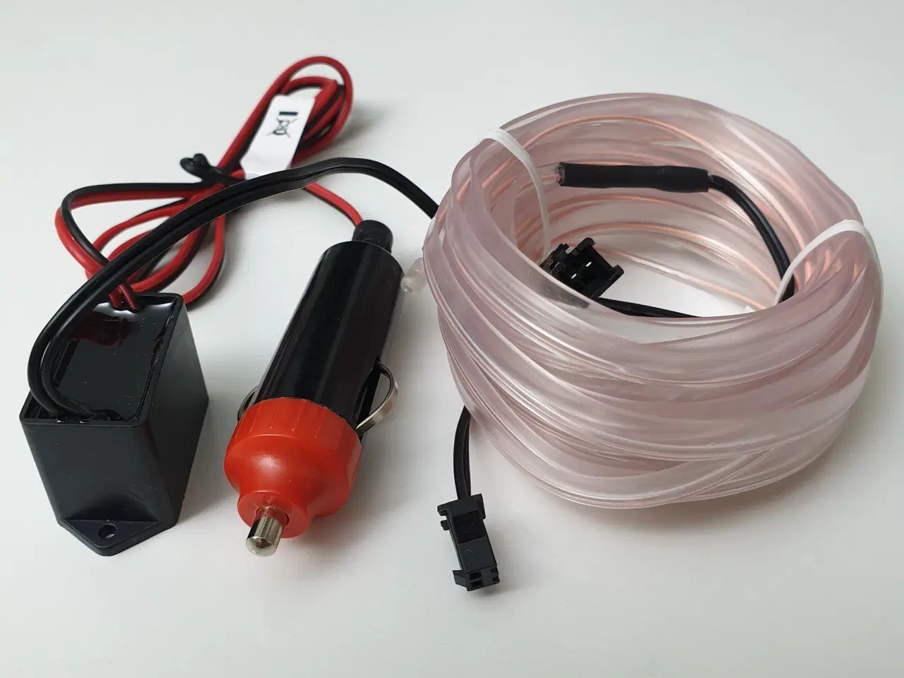 Billede 3 - NY! 5m Hvid Kold Neon + 12V Inverter