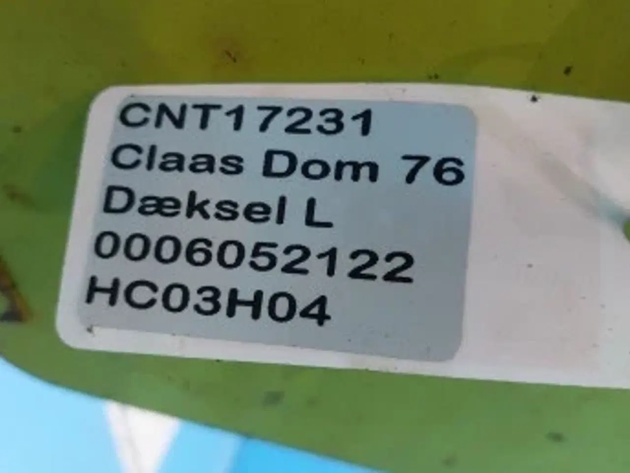 Billede 13 - Claas Dominator 76 Plade L.  0006052122