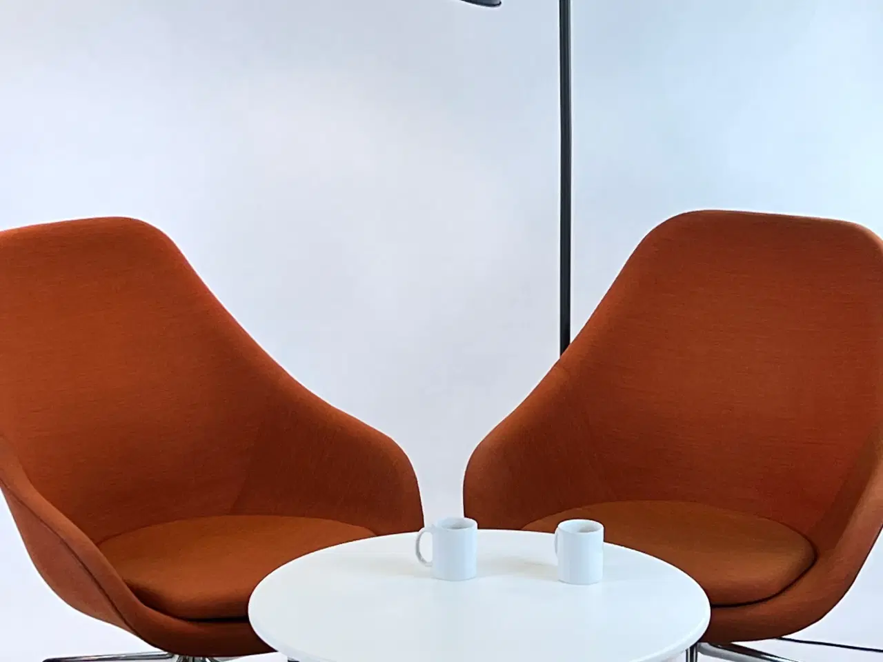 Billede 2 - HAY - About A Lounge 91 høj drejestol (AAL 91), fuldpolstret orange