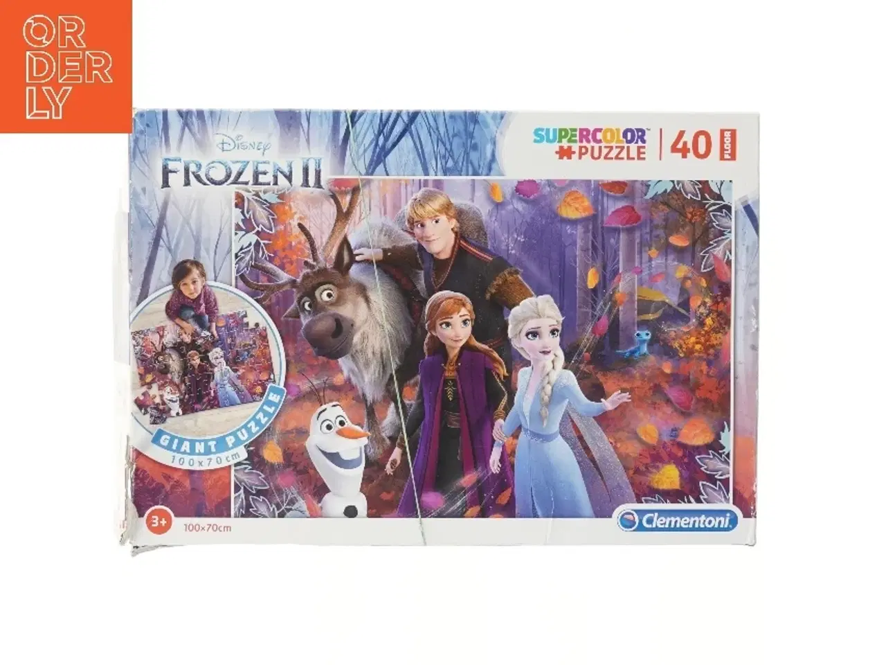 Billede 1 - Frozen II puslespil 100x70 cm fra Clementoni (str. 40 brikker 100x70 cm)