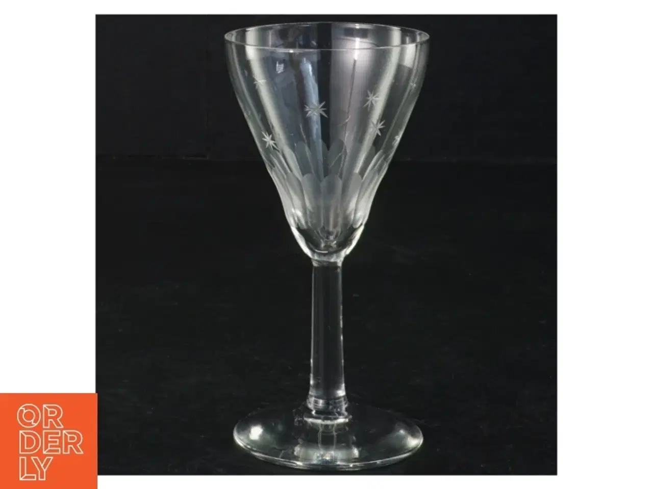 Billede 1 - Gravéret glas (str. 12,5 x ø 6 cm)