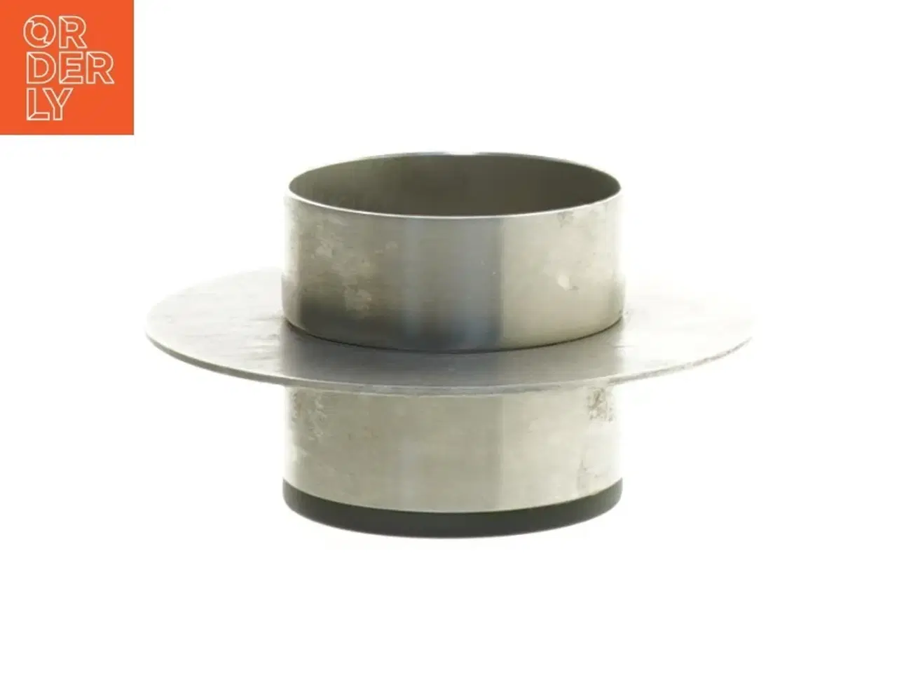Billede 1 - Fyrfads lysestage i børstet stål fra Rosendahl (str. Ø 5 cm længde 5 cm)