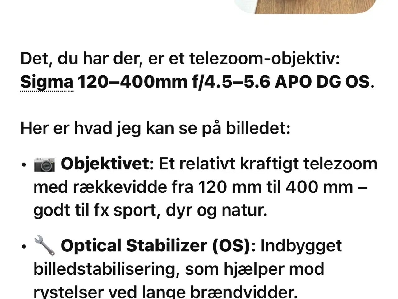 Billede 3 - telezoom - objektiv