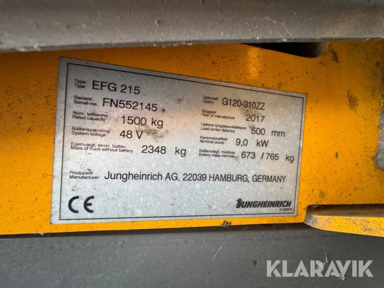 Billede 5 - El truck Jungheinrich EFG 215