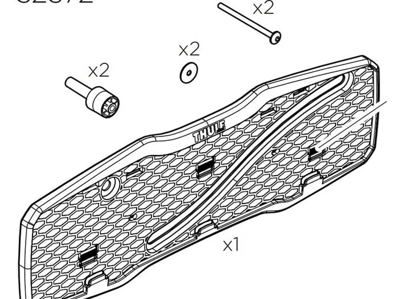 Billede 1 - Thule nummerplade holder