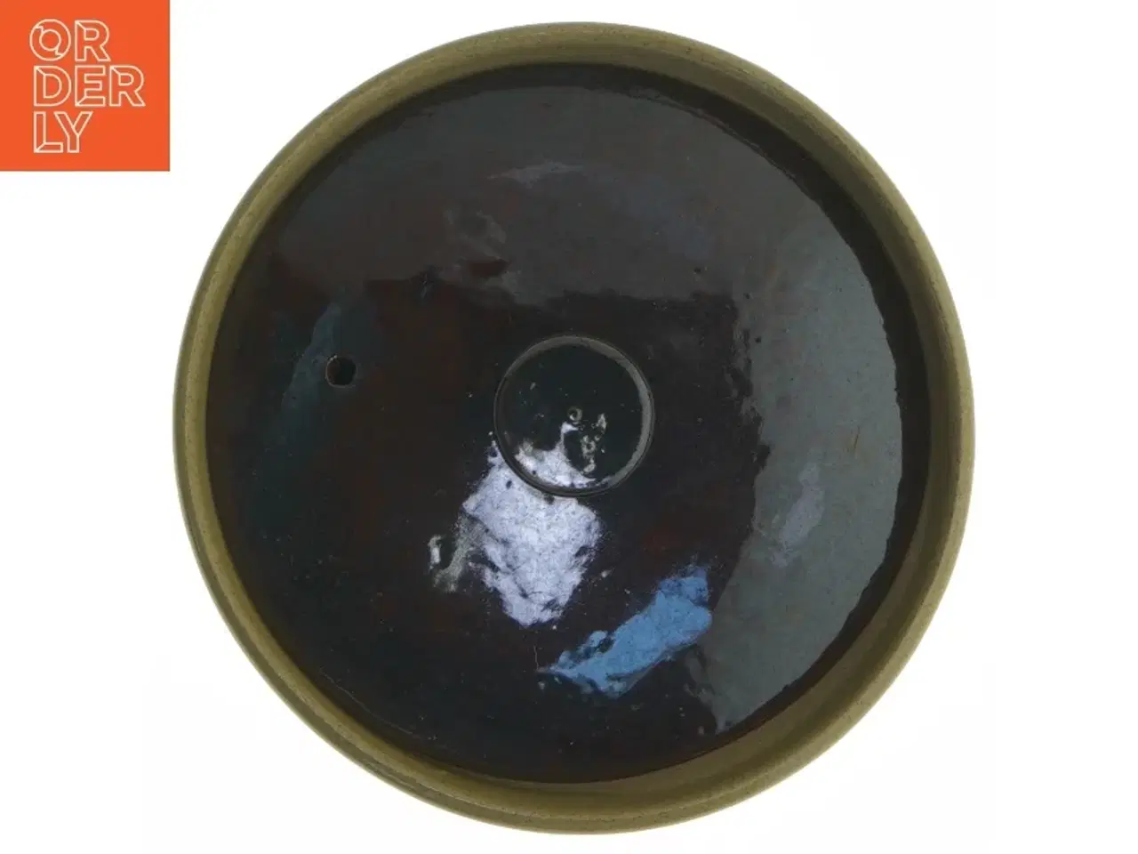 Billede 4 - Keramik sildeskål med låg (str. Ø 14,5 cm)