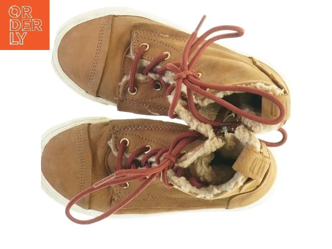 Billede 2 - Brune højtop sneakers med foer fra Zara (str. 28., 29)