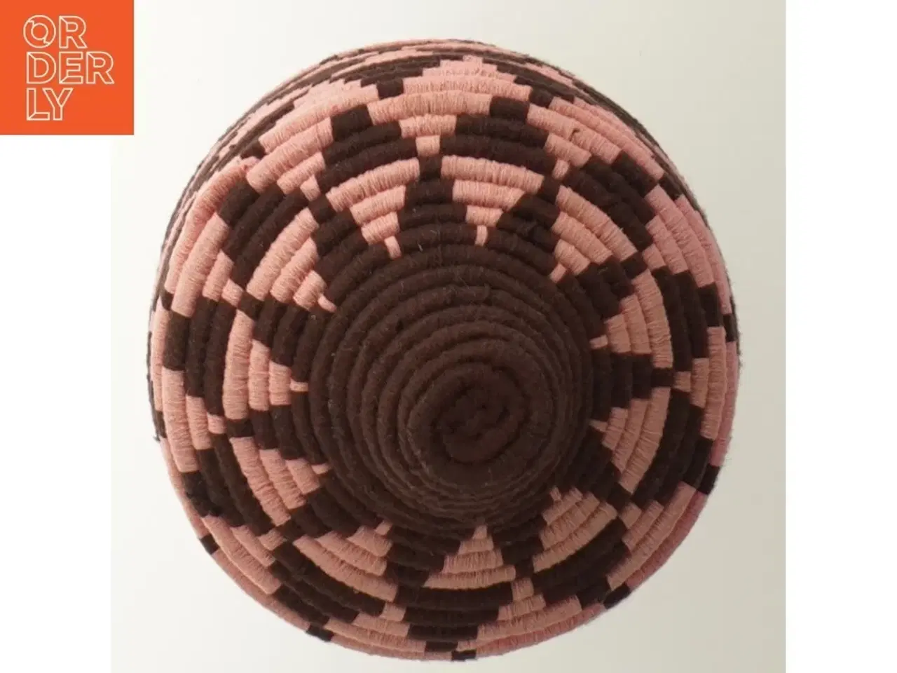 Billede 3 - Flettet kurv med låg (str. Ø 12x20 cm)